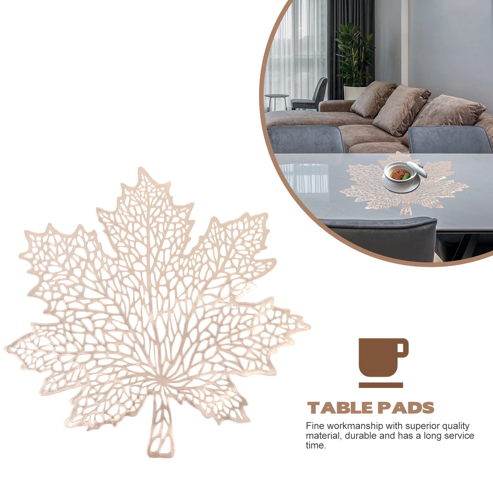 2pcs Maple Leaf Placemats Golden Creative Heat Insulation Table Mats For Thanksgiving Decoration Pvc Waterproof Coasters Dining
2pcs Maple Leaf Placemats Golden Creative Heat Insulation Table Mats For Thanksgiving Decoration Pvc Waterproof Coasters Dining
