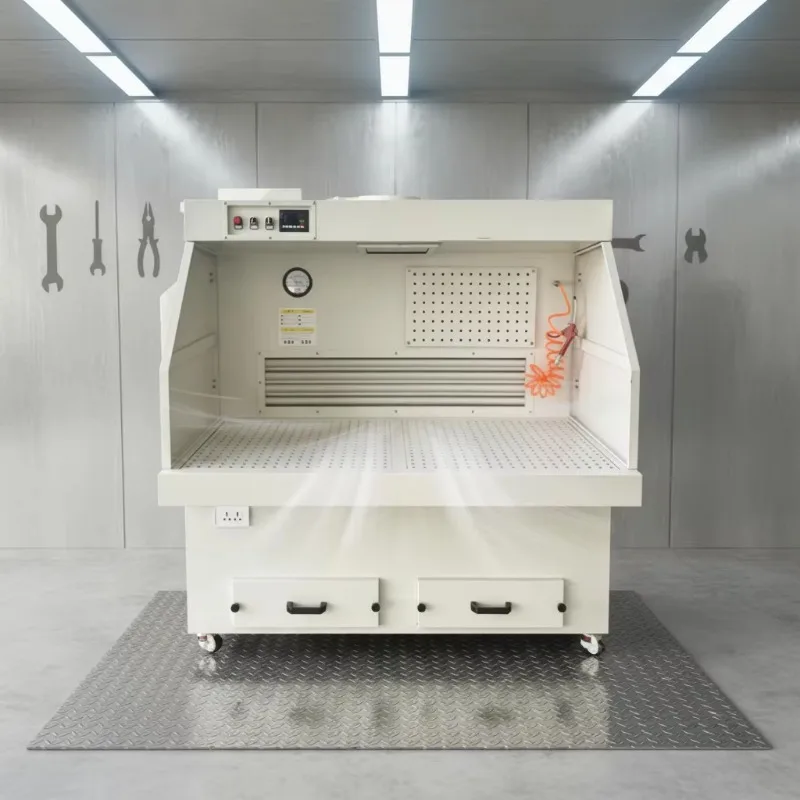 Dust-Free Grinding Workstation Downdraft with Pulse Jet Cleaning for Metalworking Dust Control
Dust-Free Grinding Workstation Downdraft with Pulse Jet Cleaning for Metalworking Dust Control