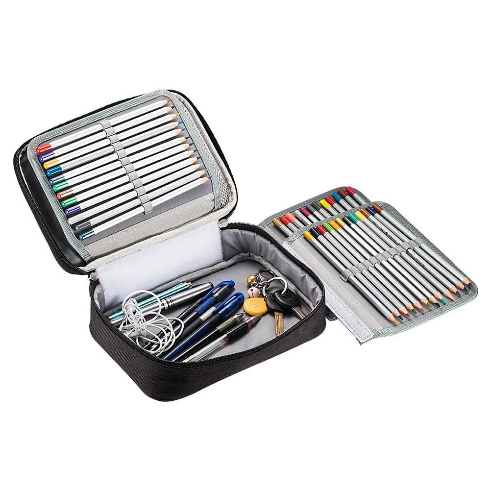 Portable Colored Pencil Bag 3 Pages Organizer Art Office Makeup Supplies Zipper Pencil Case Storage Marker Gel Pen Eraser Brush
Portable Colored Pencil Bag 3 Pages Organizer Art Office Makeup Supplies Zipper Pencil Case Storage Marker Gel Pen Eraser Brush