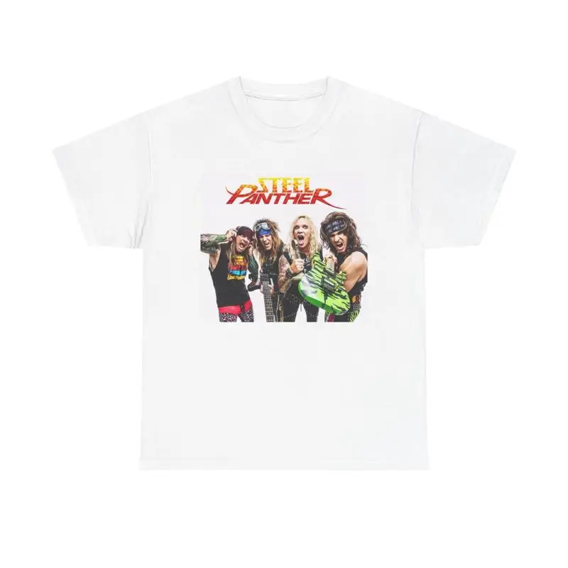 Футболка Steel Panther, винтажная рок-группа, плакат из плотного хлопка
Футболка Steel Panther, винтажная рок-группа, плакат из плотного хлопка
