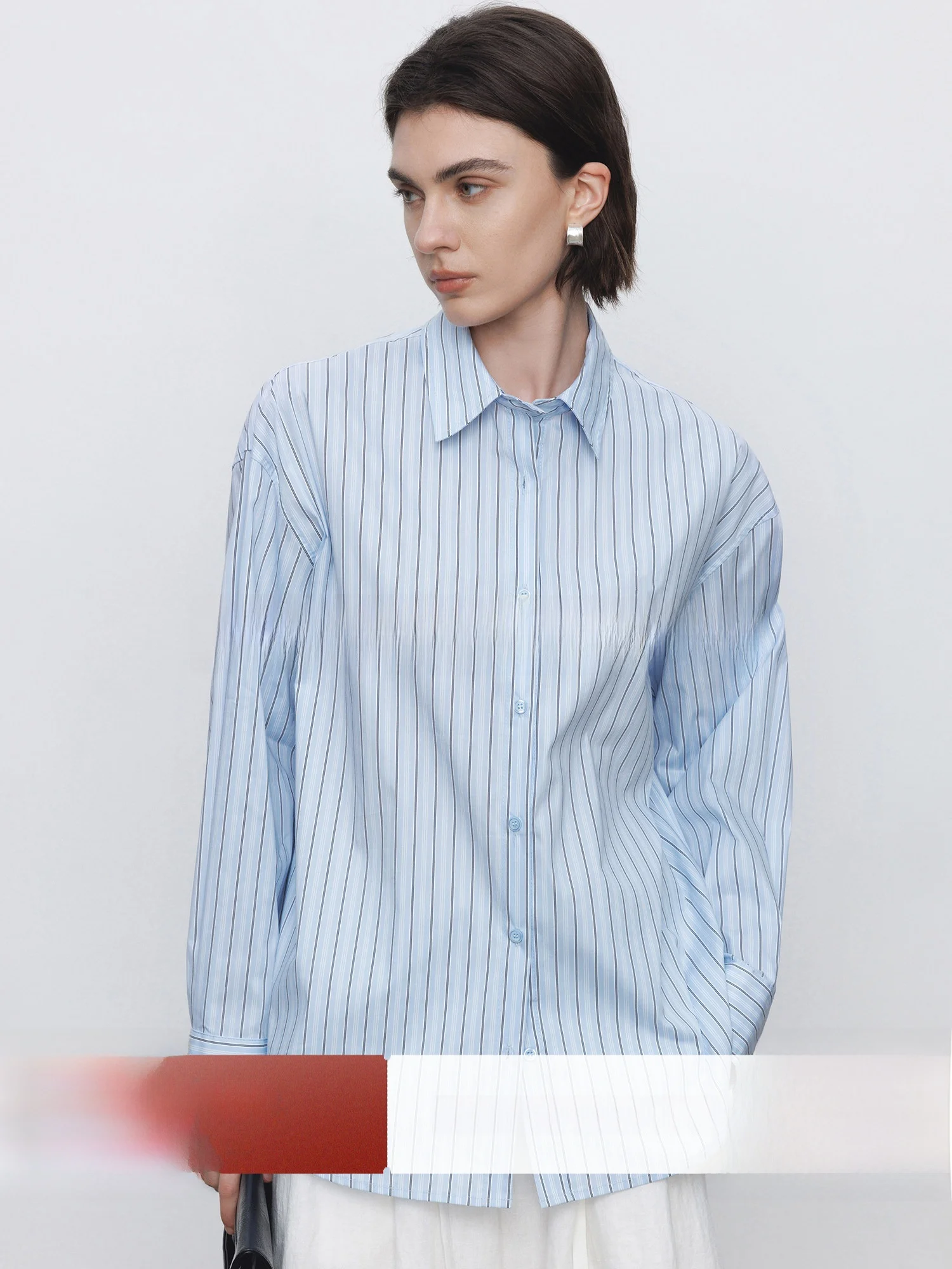 Elegant Vertical Stripe Long Sleeve Shirt for Women Spring Commute Style Loose Fit Polyester Cotton Nylon Blend Sun Protection
Elegant Vertical Stripe Long Sleeve Shirt for Women Spring Commute Style Loose Fit Polyester Cotton Nylon Blend Sun Protection