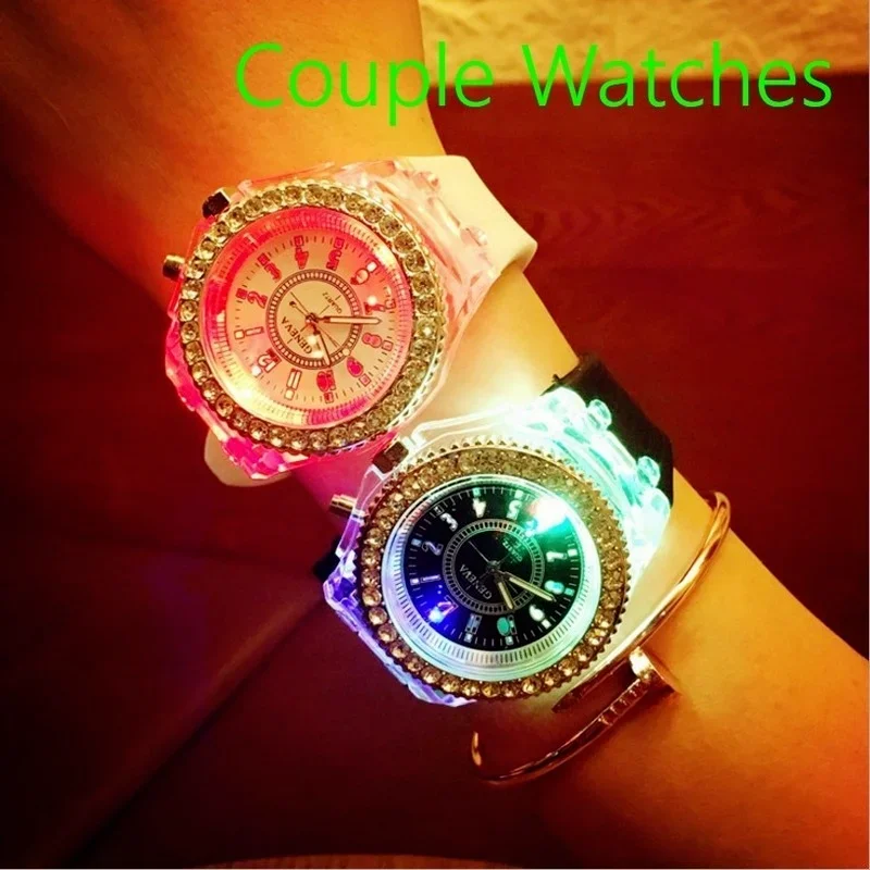 Ladies Classic Watch LED Light Digital Watch Couple Watch Silicone Quartz Luminous Watch Jelly Color Luminous Watch
Ladies Classic Watch LED Light Digital Watch Couple Watch Silicone Quartz Luminous Watch Jelly Color Luminous Watch