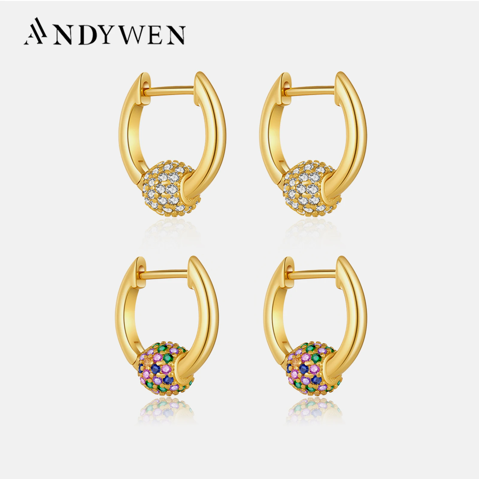 ANDYWEN 925 Sterling Silver Rainbow Single Huggies Women Hoops Piercing 2020 Pendiente Ohrringe Jewelry For Rock Punk Jewelry
ANDYWEN 925 Sterling Silver Rainbow Single Huggies Women Hoops Piercing 2020 Pendiente Ohrringe Jewelry For Rock Punk Jewelry