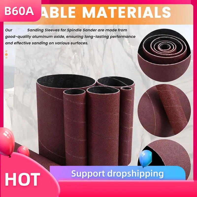 B60A 12 Pack Sanding Sleeves For Spindle Sander, 120 Grit, Aluminum Oxide Sandpaper Power Sanding Sleeves
B60A 12 Pack Sanding Sleeves For Spindle Sander, 120 Grit, Aluminum Oxide Sandpaper Power Sanding Sleeves
