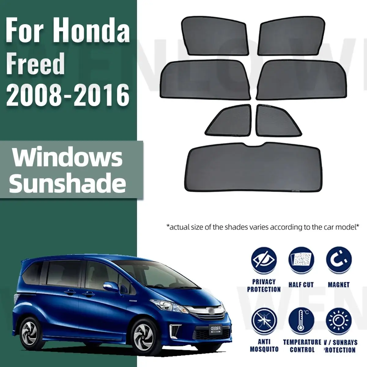 For Honda Freed GB3 2008-2016 Car Sunshade Visor Front Windshield Frame Curtain Rear Baby Side Window Sun Shade Shield
For Honda Freed GB3 2008-2016 Car Sunshade Visor Front Windshield Frame Curtain Rear Baby Side Window Sun Shade Shield