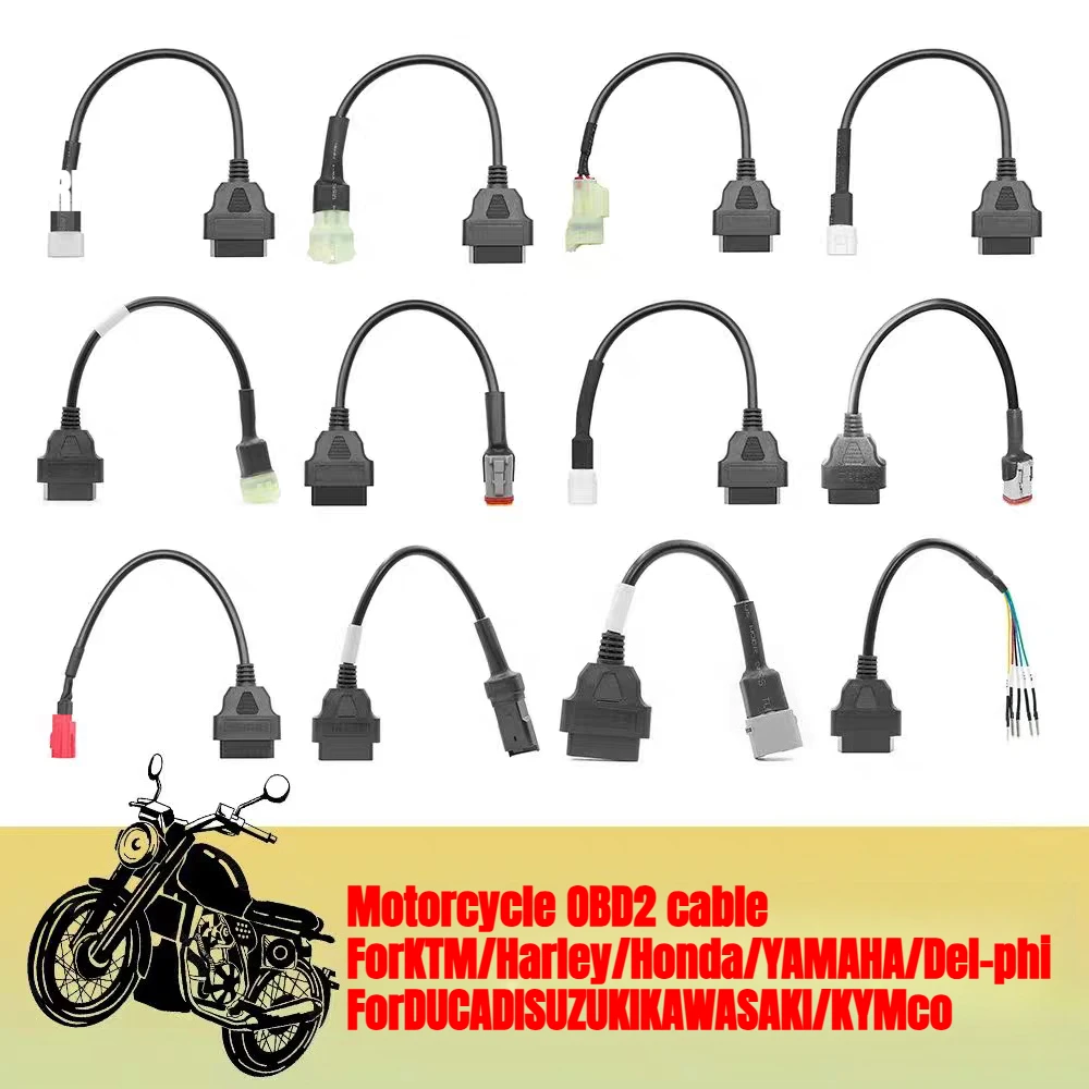 new Motorcycle OBDII Extension Cable For YAMAHA 3/4Pin For Harley / HONDA 4/6Pin For KTM 6pin Motobike OBD2 Connector for Motor
new Motorcycle OBDII Extension Cable For YAMAHA 3/4Pin For Harley / HONDA 4/6Pin For KTM 6pin Motobike OBD2 Connector for Motor