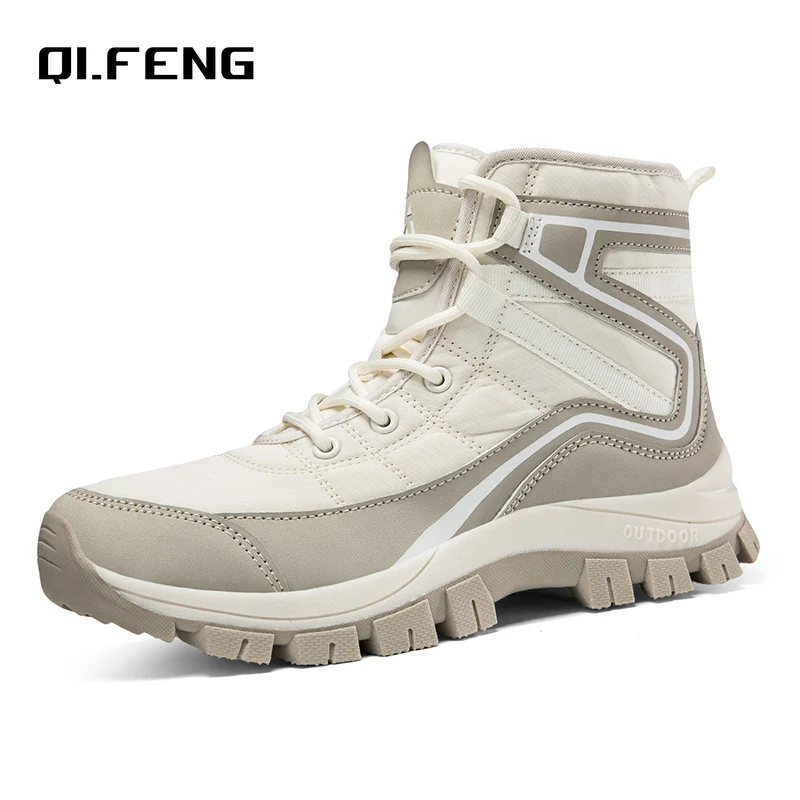 Women's Large Plush Shoes Couple Outdoor Anti slip Wear resistant Mountaineering Shoes Fashion Snow Boots High top Large Sneaker
Women's Large Plush Shoes Couple Outdoor Anti slip Wear resistant Mountaineering Shoes Fashion Snow Boots High top Large Sneaker
