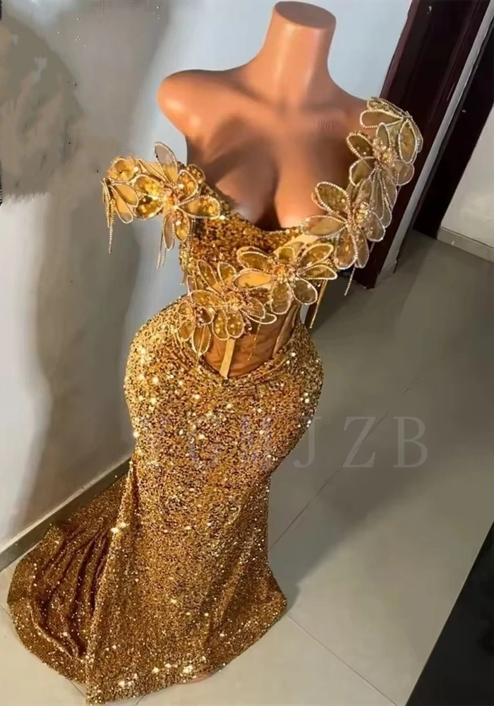 Aso Ebi Золотые платья для выпускного вечера 2025 Роскошные бусины со стразами 3D цветы Африканская свадебная вечеринка Гала День рождения Вечернее платье по индивидуальному заказу
Aso Ebi Золотые платья для выпускного вечера 2025 Роскошные бусины со стразами 3D цветы Африканская свадебная вечеринка Гала День рождения Вечернее платье по индивидуальному заказу