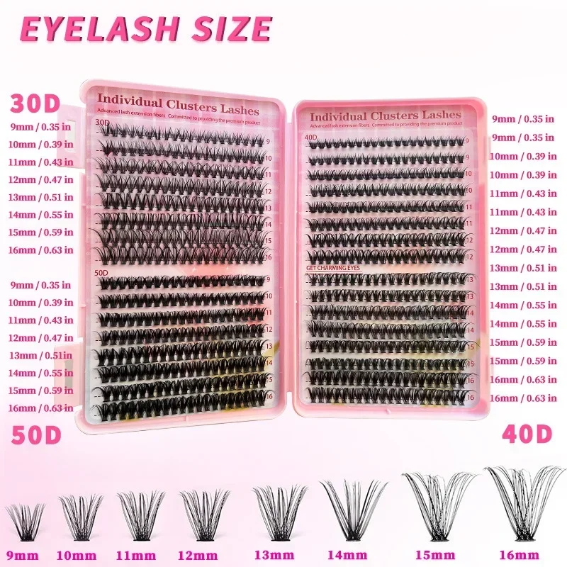 DIY Single Cluster Hot Melt D Curl False Eyelashes Natural Volume Long Lasting Makeup Gift for Women Valentine's Day Party
DIY Single Cluster Hot Melt D Curl False Eyelashes Natural Volume Long Lasting Makeup Gift for Women Valentine's Day Party