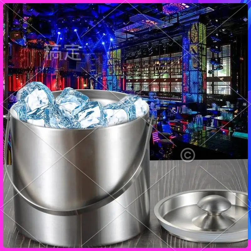 NEW-3L 2 Tier Stainless Steel Insulation Ice Bucket With Lid Handle For Wine Champagne Bar Ktv
NEW-3L 2 Tier Stainless Steel Insulation Ice Bucket With Lid Handle For Wine Champagne Bar Ktv