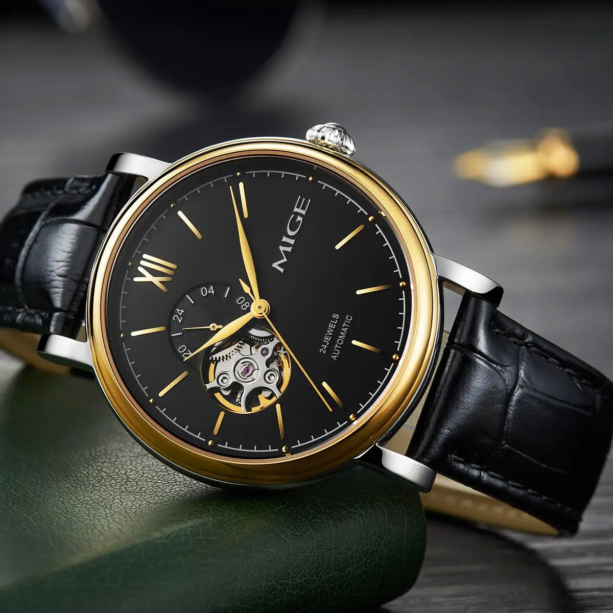 MIGE Original Miyota Watches for Men Automatic Self Winding Mens Watch Stainless Steel Waterproof Men Mechanical Wristwatches
MIGE Original Miyota Watches for Men Automatic Self Winding Mens Watch Stainless Steel Waterproof Men Mechanical Wristwatches
