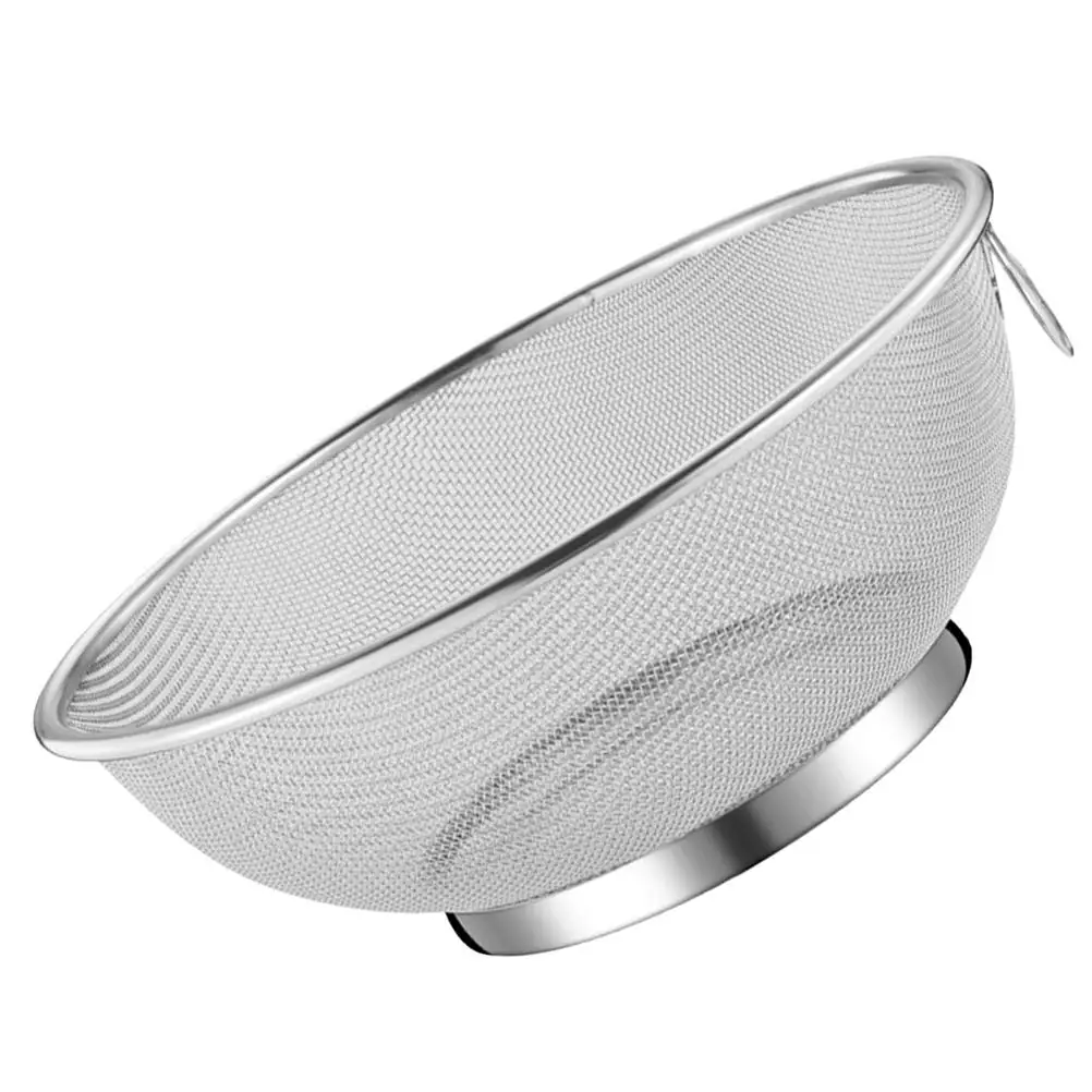 Filter Small Fine Mesh Strainer Colander Spaghetti for Kitchen Silver Steel Stainless
Filter Small Fine Mesh Strainer Colander Spaghetti for Kitchen Silver Steel Stainless