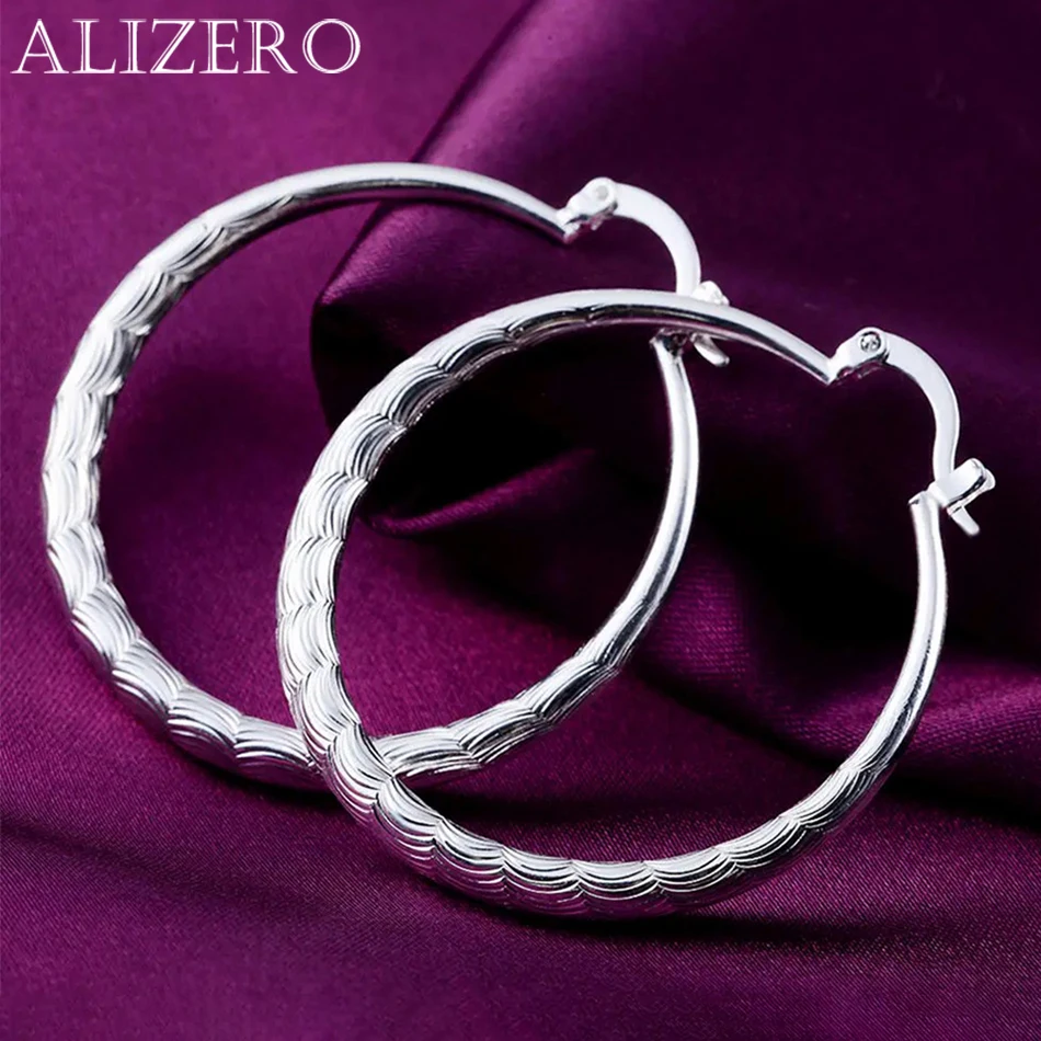 Fashion 925 sterling Silver Earrings for Women Jewelry 4CM Big circle hoop earrings Ear loop hanger lady party Christmas gift
Fashion 925 sterling Silver Earrings for Women Jewelry 4CM Big circle hoop earrings Ear loop hanger lady party Christmas gift