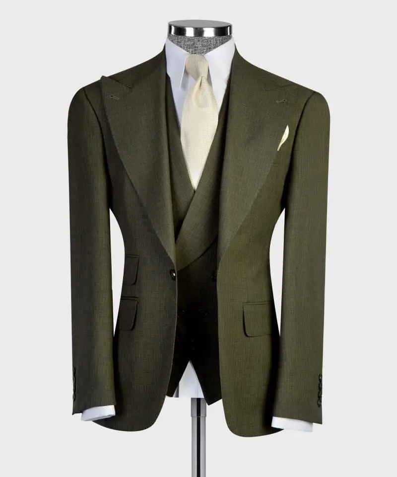Ropa hombre Peak Lapel One Single Breasted Formal Full Suits for Men 3pcs Blazer Vest Pants Business Office Party Man Suit
Ropa hombre Peak Lapel One Single Breasted Formal Full Suits for Men 3pcs Blazer Vest Pants Business Office Party Man Suit