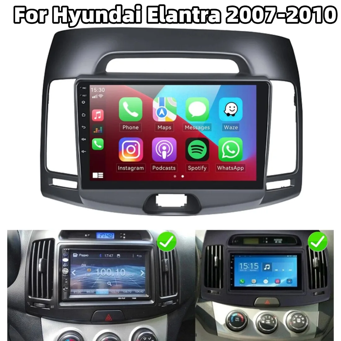 Автомагнитола 2+32G 9 дюймов Android 13 для Hyundai Elantra 2006-2010, GPS-навигация, поддержка Carplay и Android Auto
Автомагнитола 2+32G 9 дюймов Android 13 для Hyundai Elantra 2006-2010, GPS-навигация, поддержка Carplay и Android Auto