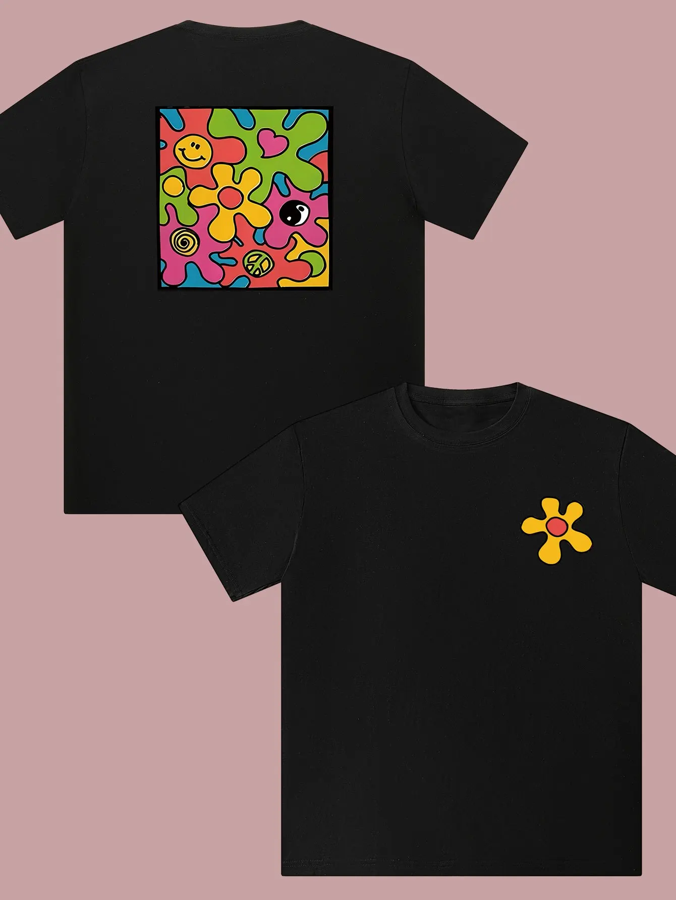 Color Flower Graphic Printing Summer Autumn Winter Luxury Brand Pure Cotton Men's and Women's T-shirt Short Sleeve Outdoor
Color Flower Graphic Printing Summer Autumn Winter Luxury Brand Pure Cotton Men's and Women's T-shirt Short Sleeve Outdoor
