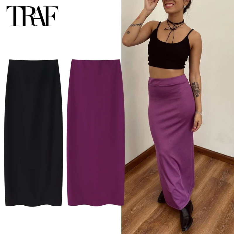 TRAF 2025 Women's Skirt Sets High Waist Long Skirts for Women Vintage Office Woman Skirt Cylinder Summer Party Midi Skirt Women
TRAF 2025 Women's Skirt Sets High Waist Long Skirts for Women Vintage Office Woman Skirt Cylinder Summer Party Midi Skirt Women
