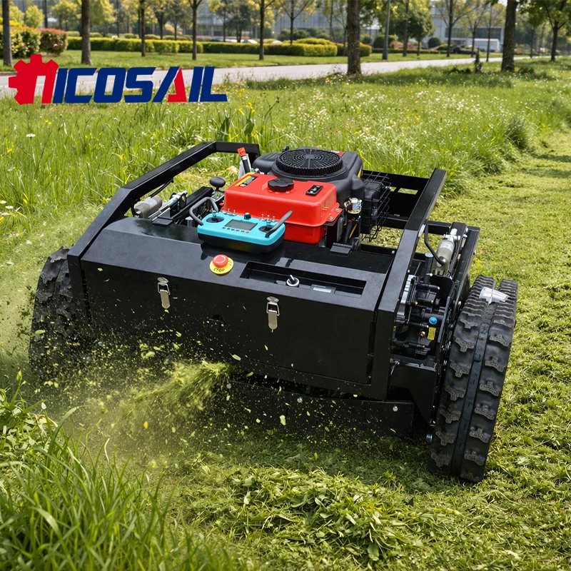 Custom-designed lightweight remote-controlled lawnmower with a 1000mm mowing width CE certified suitable for homes and parks
Custom-designed lightweight remote-controlled lawnmower with a 1000mm mowing width CE certified suitable for homes and parks