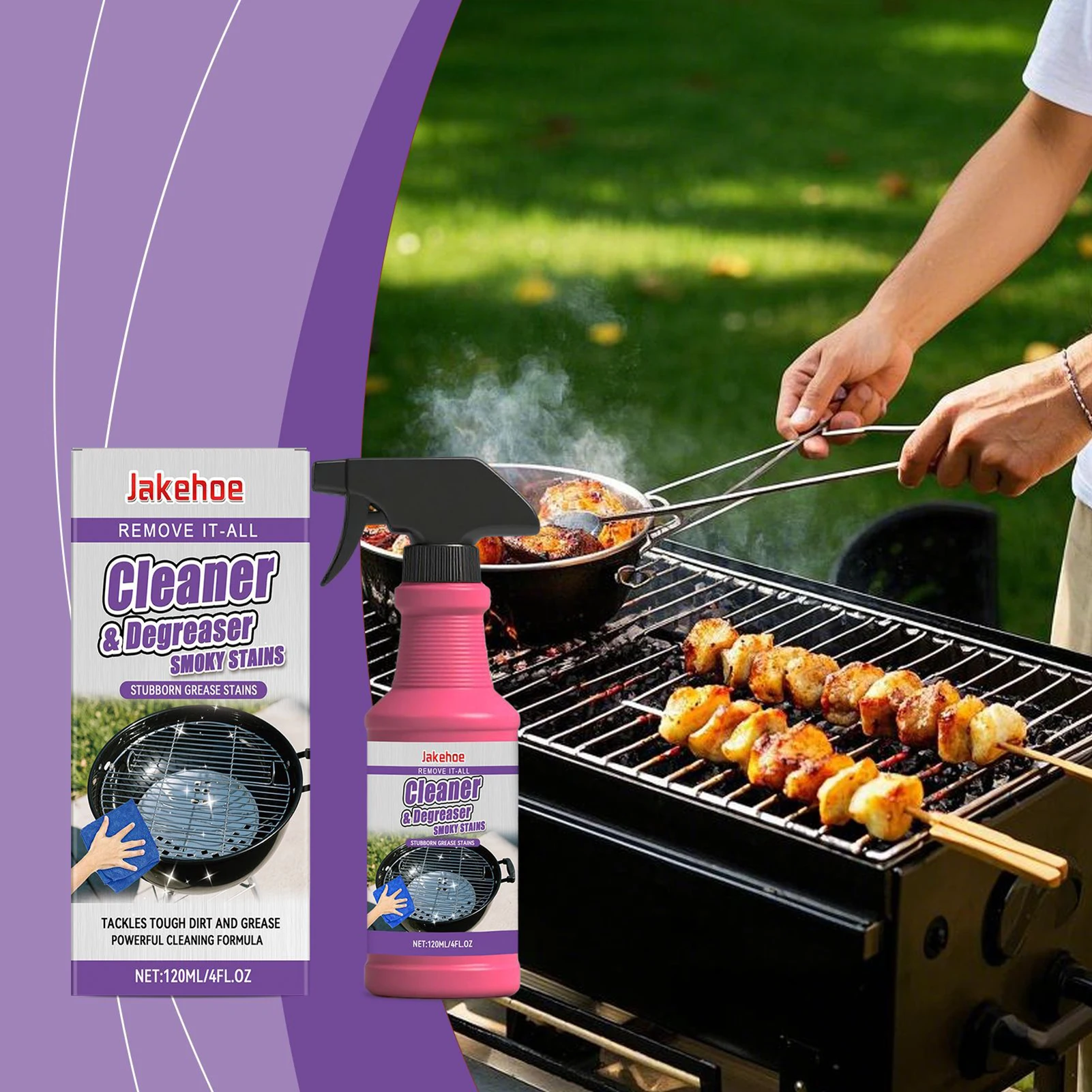 Fast-Acting Heavy-Duty Grills Degreaser Spray BBQ Grills Cleaner For Outdoor Grills All Purpose Cleaner
Fast-Acting Heavy-Duty Grills Degreaser Spray BBQ Grills Cleaner For Outdoor Grills All Purpose Cleaner
