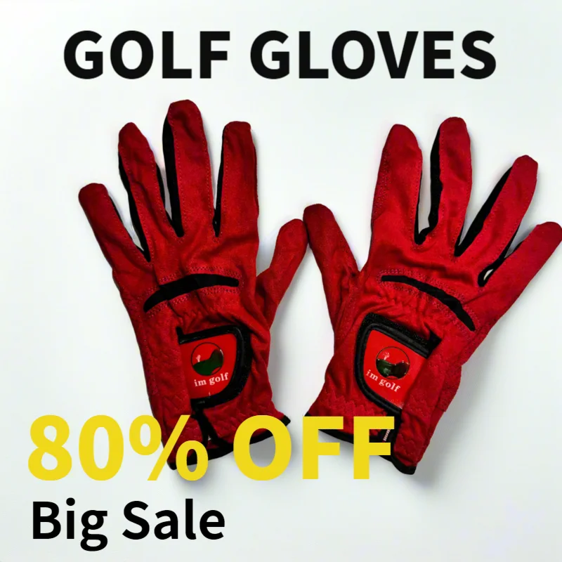 1 Pair Women's Men's Golf Gloves Suede Microfiber Cloth Anti-Slip Wear-Resistant Outdoor Sports Gloves Golf Supplies
1 Pair Women's Men's Golf Gloves Suede Microfiber Cloth Anti-Slip Wear-Resistant Outdoor Sports Gloves Golf Supplies