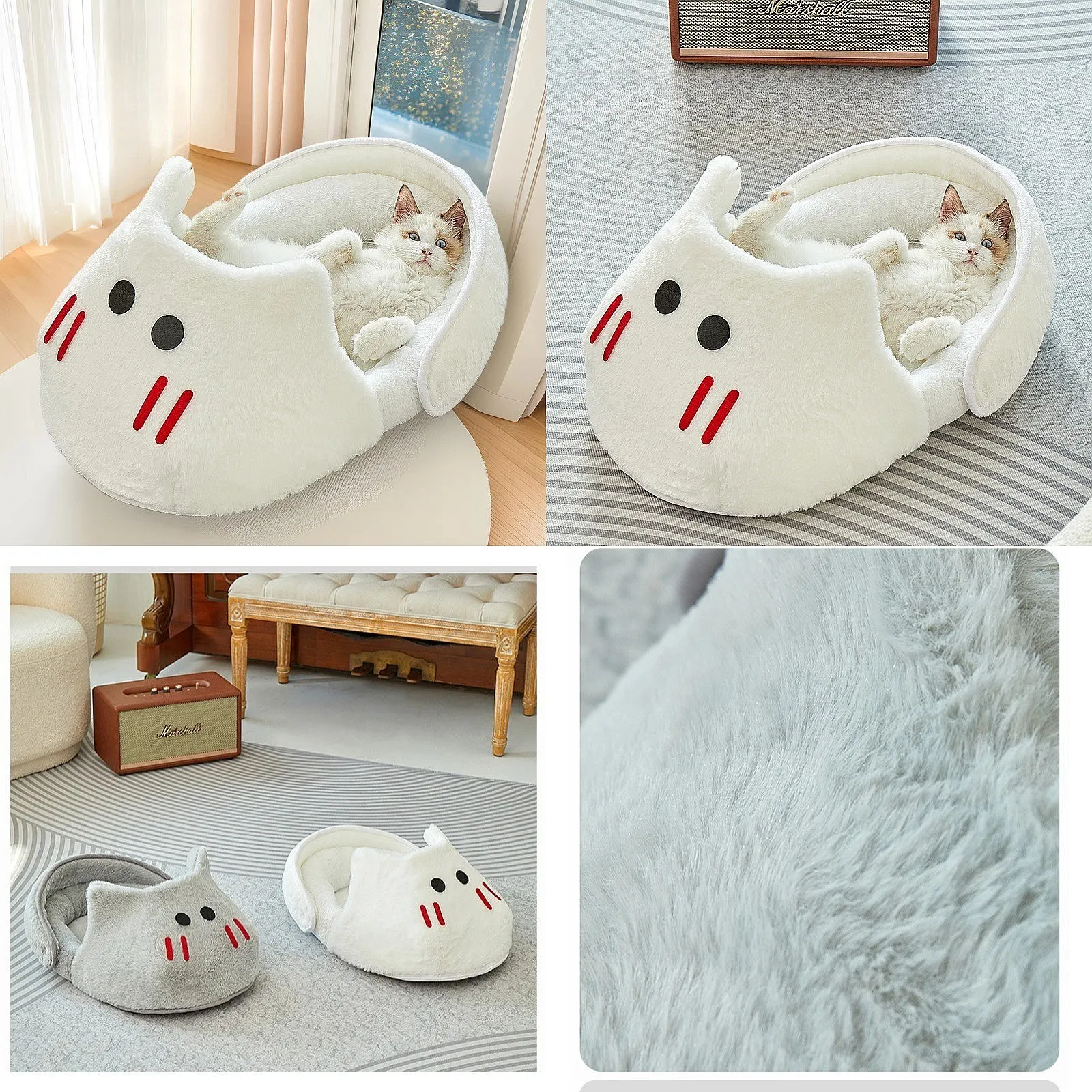 2025 New Semi-enclosed Cat Kennel Winter Warm Slippers Pet Kennel All-season Universal Breathable Non-slip Gray Dog Kennel
2025 New Semi-enclosed Cat Kennel Winter Warm Slippers Pet Kennel All-season Universal Breathable Non-slip Gray Dog Kennel