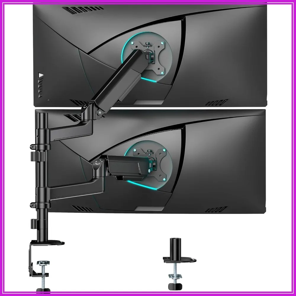 Dual Monitor Mount for 27-40 Inch Screens, Heavy Duty Ultrawide Curved Arm, Clamp/Grommet, VESA 75/100
Dual Monitor Mount for 27-40 Inch Screens, Heavy Duty Ultrawide Curved Arm, Clamp/Grommet, VESA 75/100