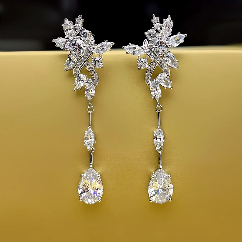New S925 silver yellow diamond pink diamond earrings micro inlaid full diamond zircon smart female earrings wholesale
New S925 silver yellow diamond pink diamond earrings micro inlaid full diamond zircon smart female earrings wholesale