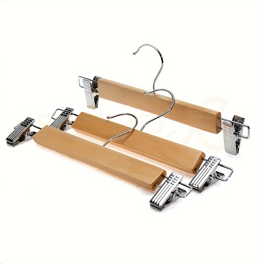 10PCS Premium Non-Slip Wooden Pants Hanger Rack - Secure Grip, Wrinkle-Free, Closet Space Saver for Jeans, Skirts - Ideal for Be
10PCS Premium Non-Slip Wooden Pants Hanger Rack - Secure Grip, Wrinkle-Free, Closet Space Saver for Jeans, Skirts - Ideal for Be