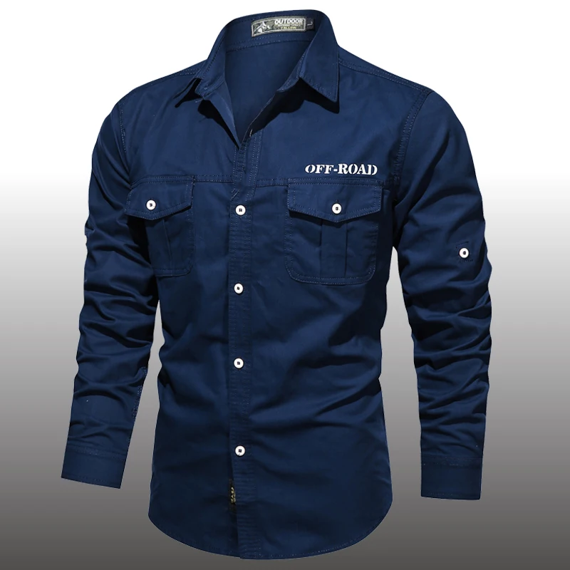 Men's Spring Cotton Casual Shirt Military Tooling Oversize Loose Long Sleeve Shirt Clothing High Quality Solid Cargo Shirt S-5XL
Men's Spring Cotton Casual Shirt Military Tooling Oversize Loose Long Sleeve Shirt Clothing High Quality Solid Cargo Shirt S-5XL