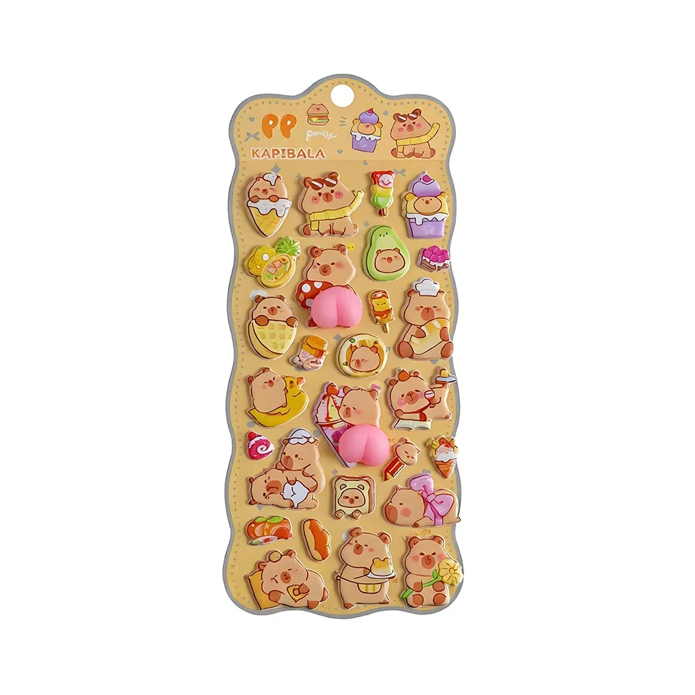 Cartoon Capybara Butt Stickers DIY Scrapbook Stationery Stickers Phone Case Paster Decals Puffy Stickers Children
Cartoon Capybara Butt Stickers DIY Scrapbook Stationery Stickers Phone Case Paster Decals Puffy Stickers Children