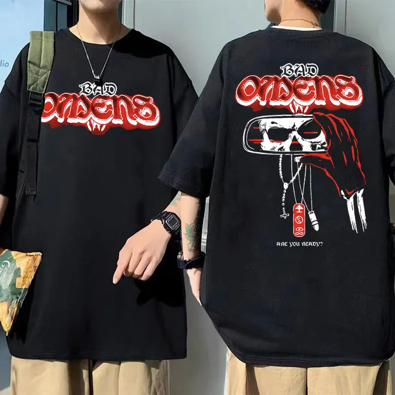 Bad Omens Band Tour Graphic T Shirts Men Women Gothic Punk T-shirts Male Rock Vintage Oversized Tshirt Men's Casual Streetwear
Bad Omens Band Tour Graphic T Shirts Men Women Gothic Punk T-shirts Male Rock Vintage Oversized Tshirt Men's Casual Streetwear