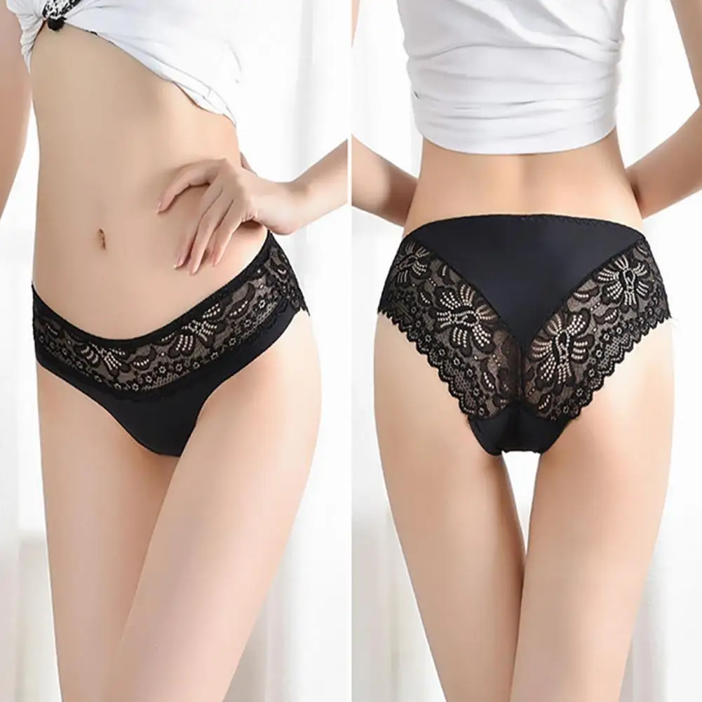 Women Panties See-through Hollow Out Lace Seamless Mid Waist Soft Breathable Anti-septic Elastic Lady Underpants Briefs
Women Panties See-through Hollow Out Lace Seamless Mid Waist Soft Breathable Anti-septic Elastic Lady Underpants Briefs