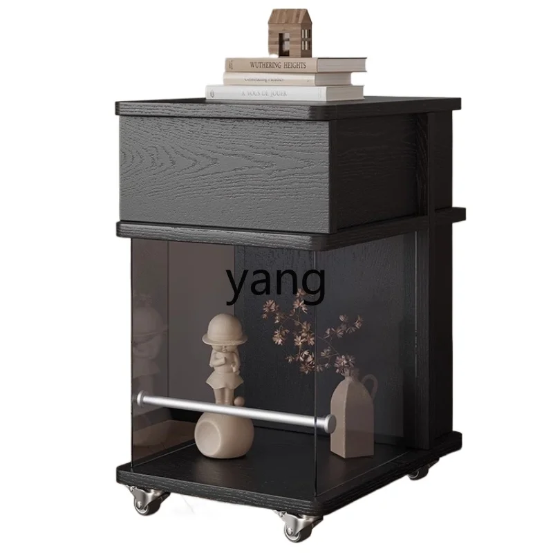 L'm'm Light Luxury Minimalist Smart Bedside Table Narrow Edge Solid Wood Small Bedroom and Household Movable Mini Storage Rack
L'm'm Light Luxury Minimalist Smart Bedside Table Narrow Edge Solid Wood Small Bedroom and Household Movable Mini Storage Rack