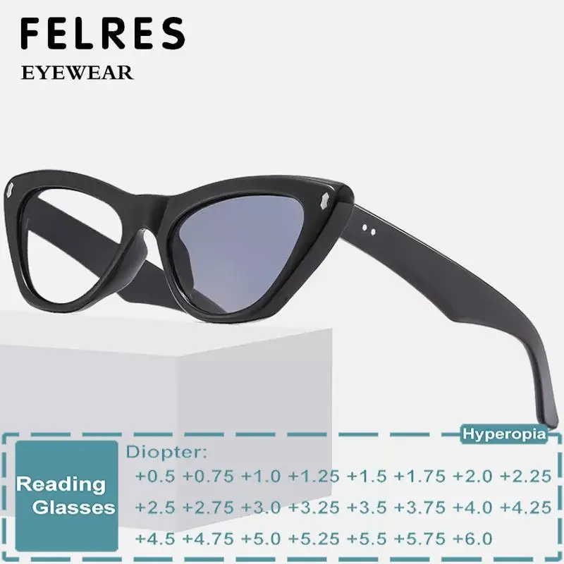 Cat Eye Photochromic Gray Reading Glasses Women Thick Frame Optical Glasses Single Focus Readers Color Changing Sunglasses
Cat Eye Photochromic Gray Reading Glasses Women Thick Frame Optical Glasses Single Focus Readers Color Changing Sunglasses