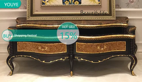 Тумба под телевизор в европейском стиле из массива дерева с резьбой и натуральным мрамором, дизайнерская модель, класса люкс X
Тумба под телевизор в европейском стиле из массива дерева с резьбой и натуральным мрамором, дизайнерская модель, класса люкс X