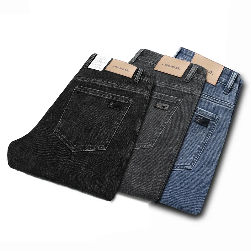 2024 New Black Grey Men's Elastic Jeans Classic Slim Fit Korean Edition Fashion Solid Color Simple Men's Straight Tight Jeans
2024 New Black Grey Men's Elastic Jeans Classic Slim Fit Korean Edition Fashion Solid Color Simple Men's Straight Tight Jeans