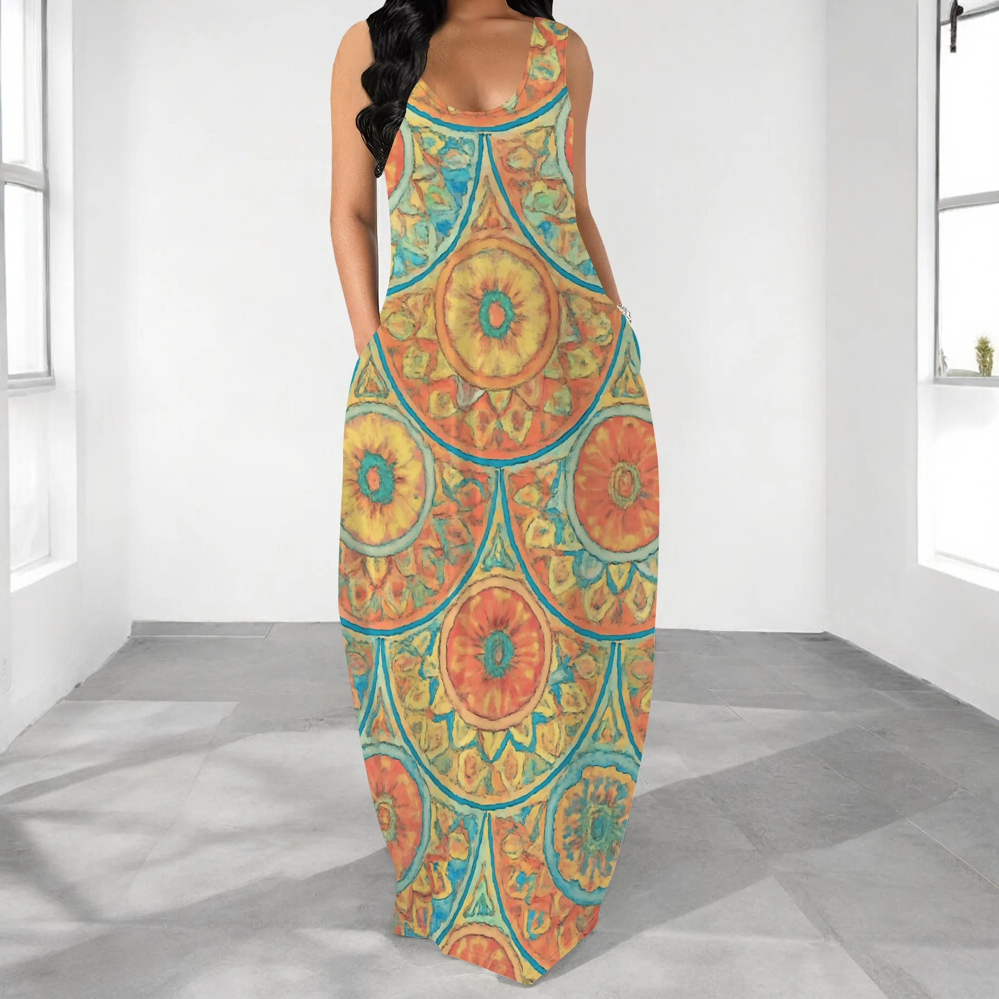 Boho Mandala Maxi Dress S-3XL – Colorful Sleeveless Summer Look for Vacation, Festival or Beach Party 2025
Boho Mandala Maxi Dress S-3XL – Colorful Sleeveless Summer Look for Vacation, Festival or Beach Party 2025
