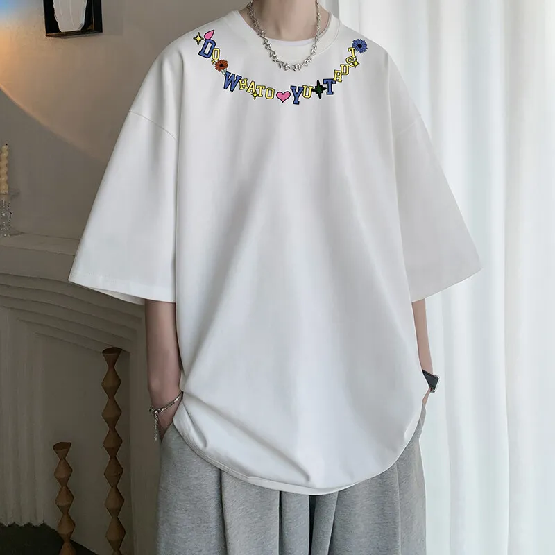 Men's Cotton T-shirts White Mens Oversized T Shirt Fashion Letter Print Summer Casual Wear 5XL Tee Shirts Big Size Male Clothes
Men's Cotton T-shirts White Mens Oversized T Shirt Fashion Letter Print Summer Casual Wear 5XL Tee Shirts Big Size Male Clothes