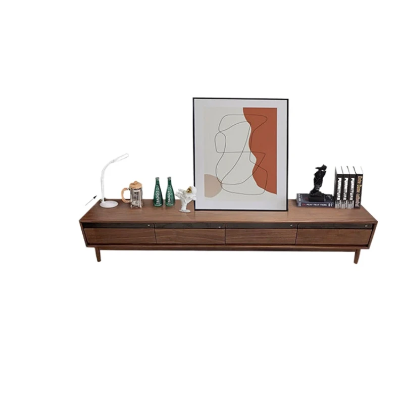 Black walnut TV cabinet Solid wood living room TV cabinet Floor storage locker
Black walnut TV cabinet Solid wood living room TV cabinet Floor storage locker