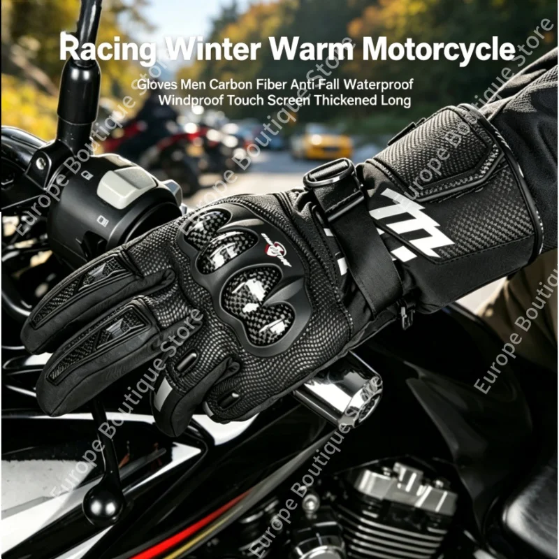 2026 NEW Racing Winter Warm Motorcycle Gloves Men Carbon Fiber Anti Fall Waterproof Windproof Touch Screen Thickened Long
2026 NEW Racing Winter Warm Motorcycle Gloves Men Carbon Fiber Anti Fall Waterproof Windproof Touch Screen Thickened Long