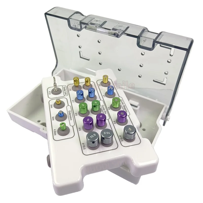 1 Set Dental Implant Guide Drill Positioning Kit Titanium Guide Pins Stopper Extension Dentistry Lab Implant Tools 19Pcs/Set
1 Set Dental Implant Guide Drill Positioning Kit Titanium Guide Pins Stopper Extension Dentistry Lab Implant Tools 19Pcs/Set