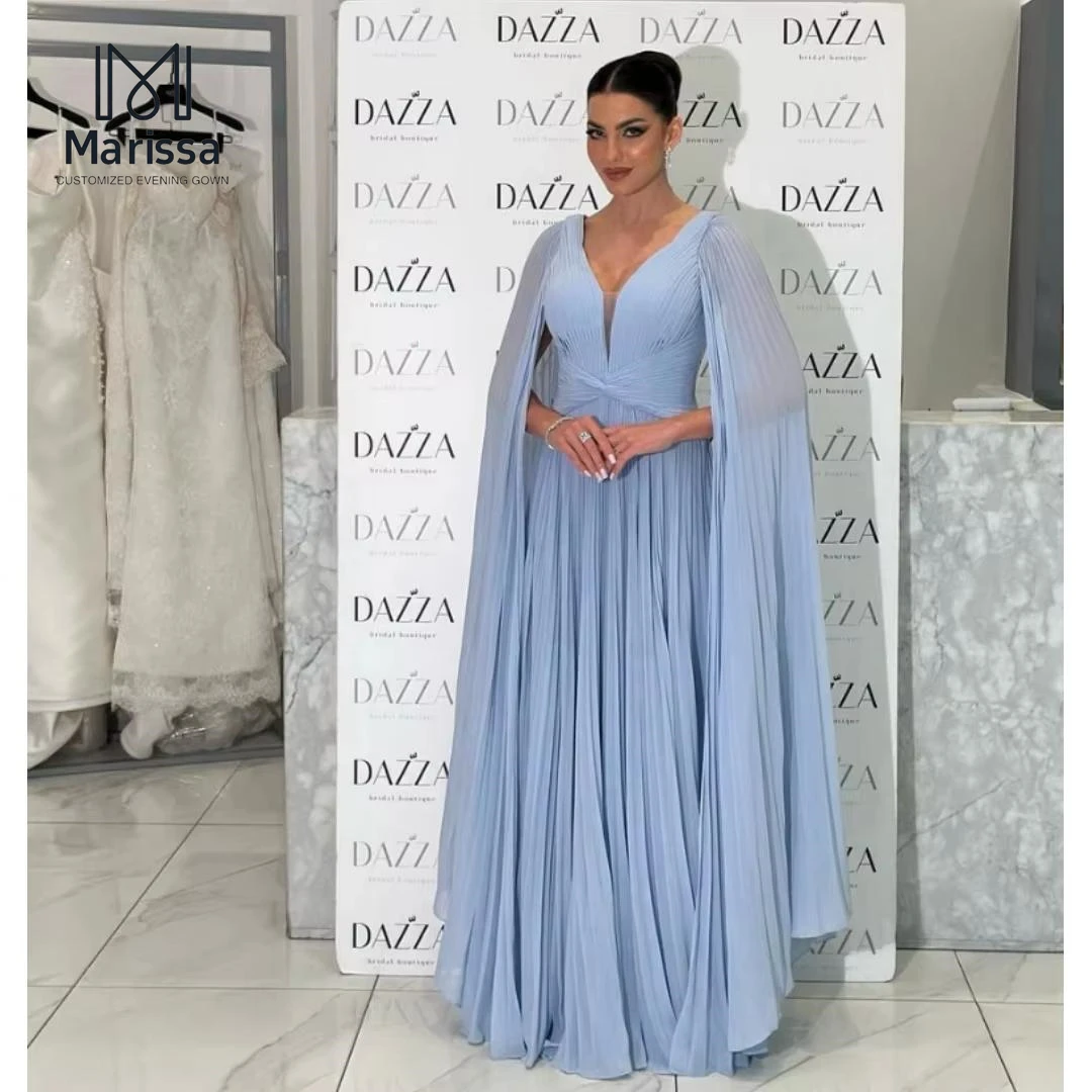 Marissa Evening Gown V-neck Prom Dresses Luxury Women's Elegant Party Dress A-line Tulle Custom Made Blue Ball Gowns 2025 Woman
Marissa Evening Gown V-neck Prom Dresses Luxury Women's Elegant Party Dress A-line Tulle Custom Made Blue Ball Gowns 2025 Woman