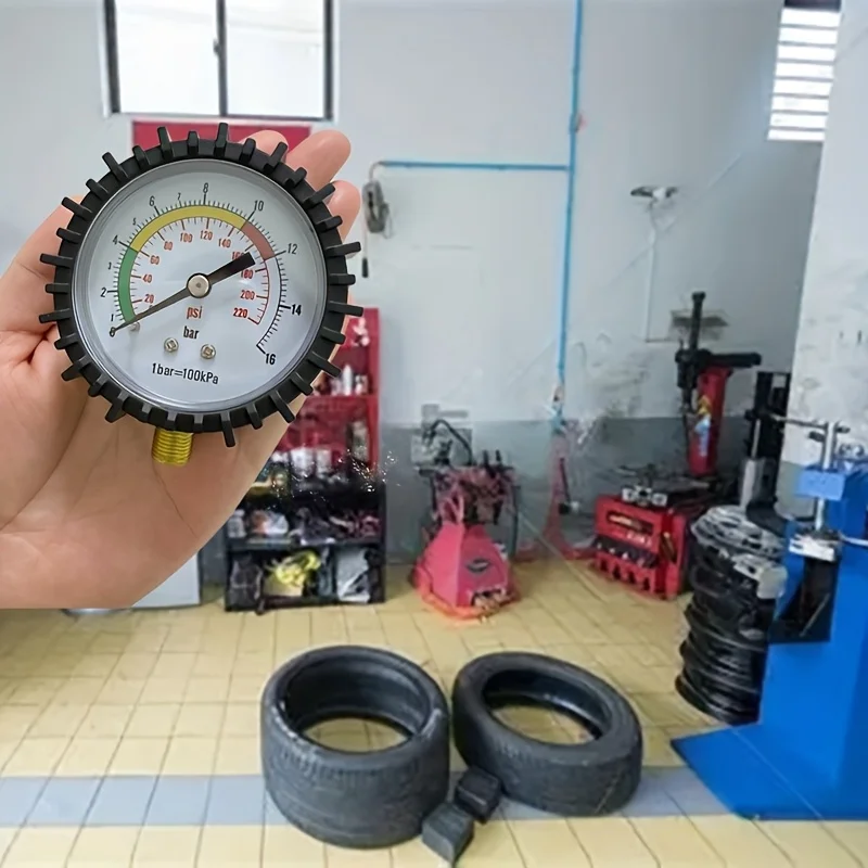 Large Dial Mechanical Pressure Gauge 0-100 PSI/Bar, Heavy Duty Red Needle for Hydraulic Pneumatic System
Large Dial Mechanical Pressure Gauge 0-100 PSI/Bar, Heavy Duty Red Needle for Hydraulic Pneumatic System