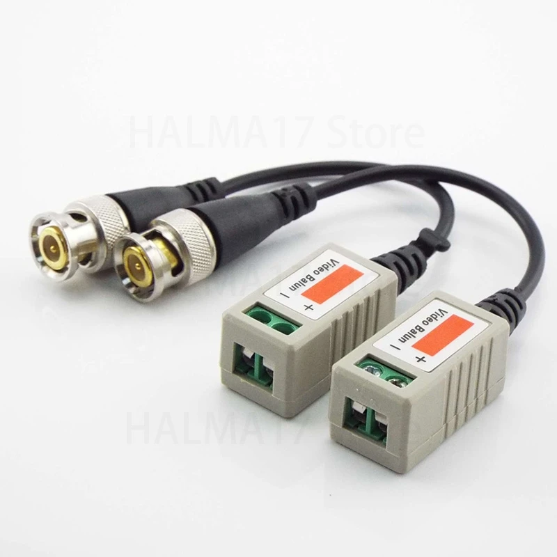 Cat5 UTP Video Signal Camera Connector Twisted BNC CCTV Balun Passive Transceivers UTP Balun BNC Cable J17
Cat5 UTP Video Signal Camera Connector Twisted BNC CCTV Balun Passive Transceivers UTP Balun BNC Cable J17