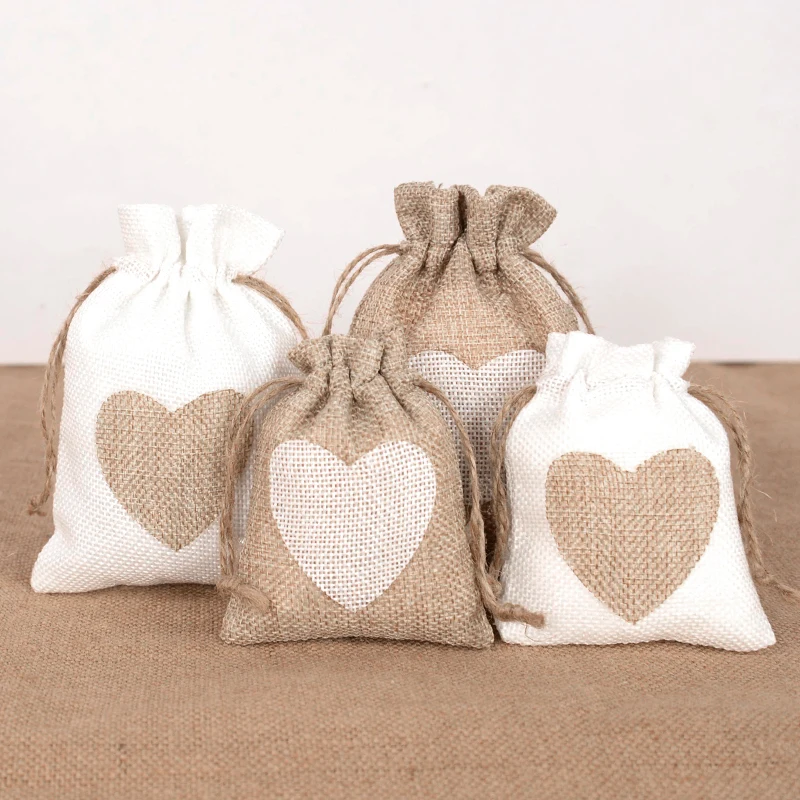 10pcs Love Heart Drawstring Burlap Bags Candy Gift Linen Pouch for Wedding Party Birthday Christmas Thanksgiving Favors Bags
10pcs Love Heart Drawstring Burlap Bags Candy Gift Linen Pouch for Wedding Party Birthday Christmas Thanksgiving Favors Bags