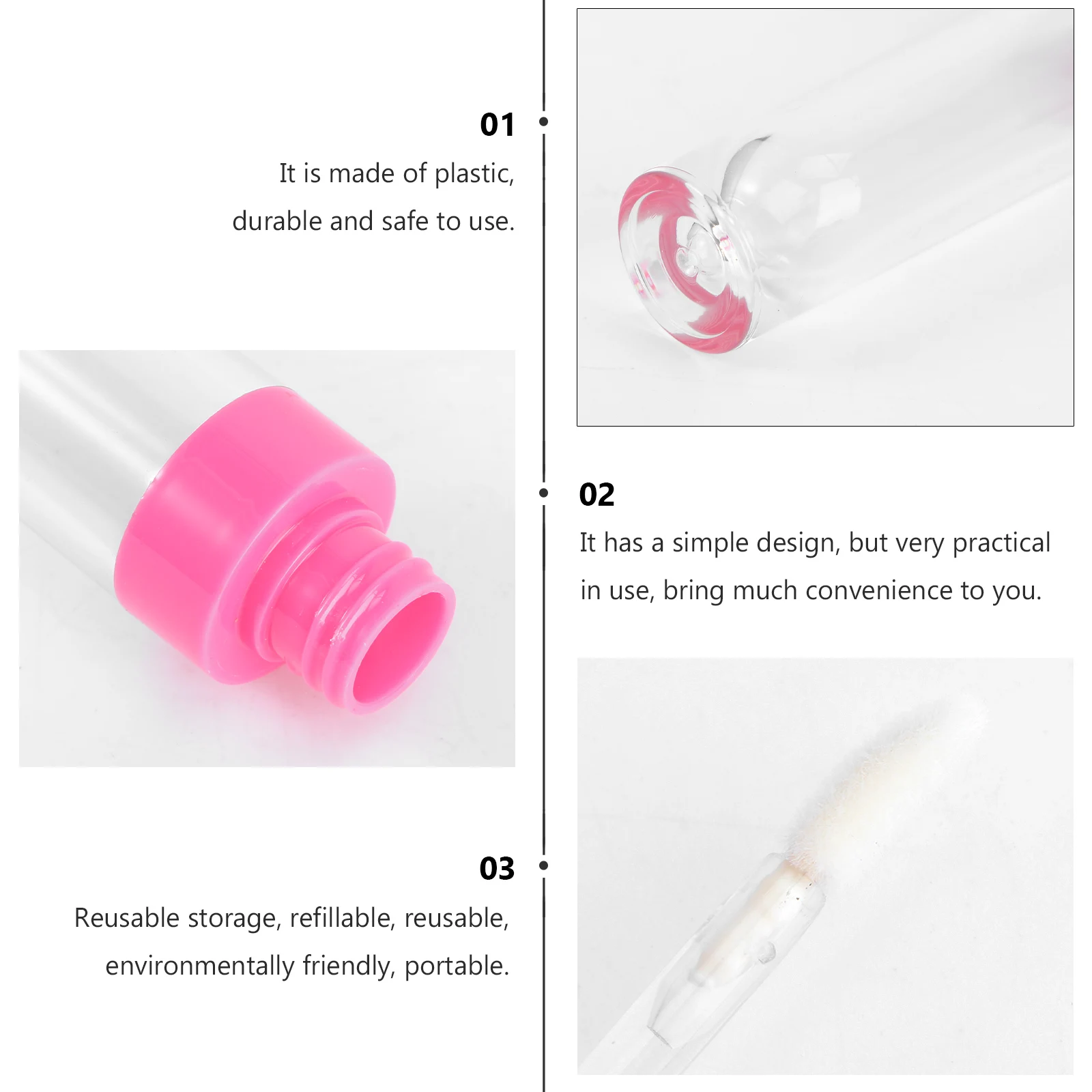 4pcs Empty Lip Gloss Bottles Clear Wand Refill Tubes Lightweight Travel Size for DIY Lipstick Container for Friends
4pcs Empty Lip Gloss Bottles Clear Wand Refill Tubes Lightweight Travel Size for DIY Lipstick Container for Friends
