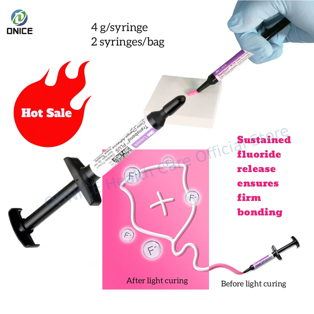 2x4g Dental 3M 712-101 Transbond Plus Color Change Adhesive - Light Cure Orthodontic Primer for Bonding
2x4g Dental 3M 712-101 Transbond Plus Color Change Adhesive - Light Cure Orthodontic Primer for Bonding