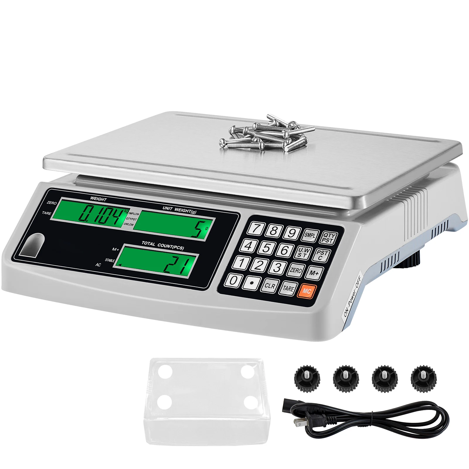 SucceBuy Industrial Counting Scale 30kg x 1g Digital Scale Electronic Gram Scale Inventory Piece Counting Scale with LCD Screens
SucceBuy Industrial Counting Scale 30kg x 1g Digital Scale Electronic Gram Scale Inventory Piece Counting Scale with LCD Screens