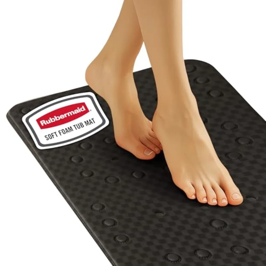 Rubbermaid Soft Foam Bath Tub Shower Mat, Non-Slip Tub Mat with Quick-Drain Holes, 35.88 x 17 Inch BPA-Free Bath Mat for Inside
Rubbermaid Soft Foam Bath Tub Shower Mat, Non-Slip Tub Mat with Quick-Drain Holes, 35.88 x 17 Inch BPA-Free Bath Mat for Inside