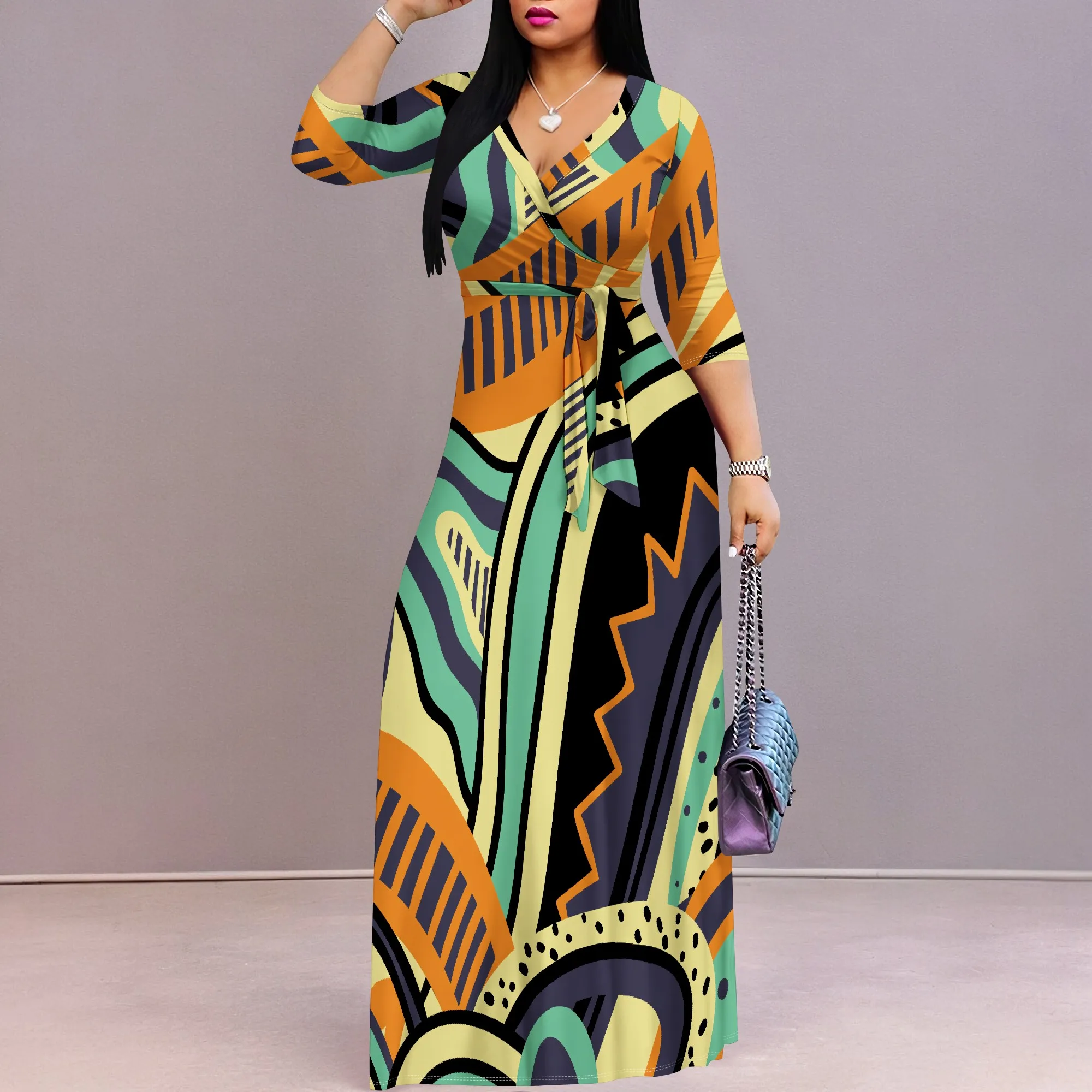 Women's Summer Short Sleeve Casual Long Maxi Dress Fashion Boho Printed Sexy Split Vacation Party Dress with Pockets
Women's Summer Short Sleeve Casual Long Maxi Dress Fashion Boho Printed Sexy Split Vacation Party Dress with Pockets